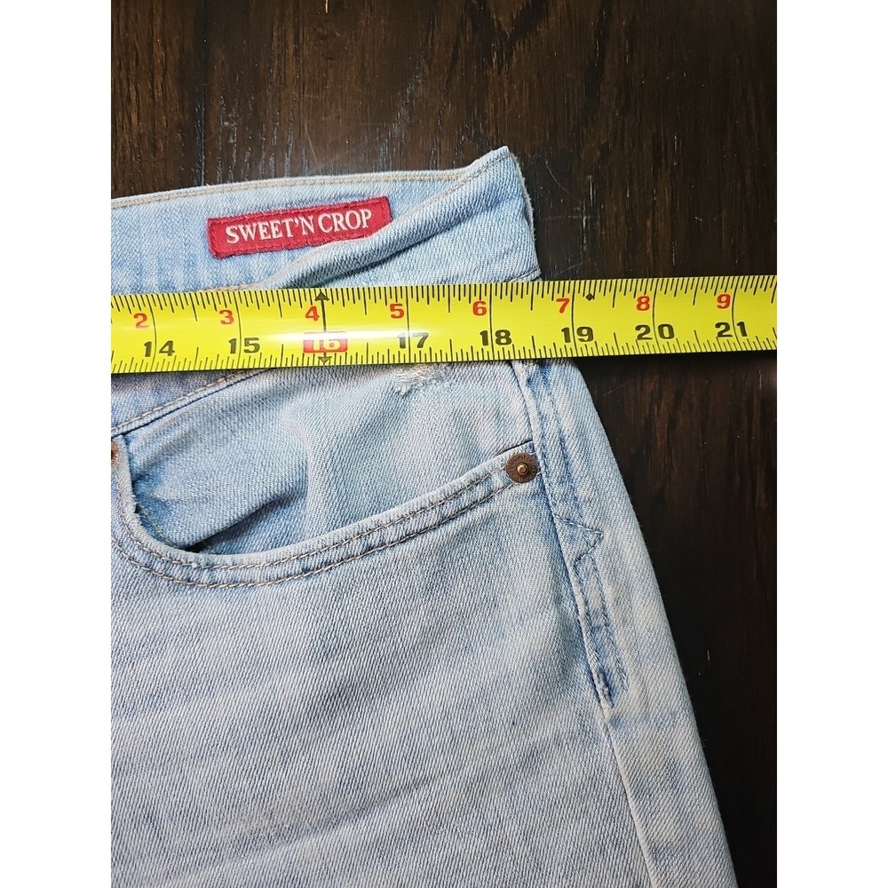 Lucky Brand Sweet'n Crop Women's 14/32 Blue Straight Leg Stretch Denim Crop - Picture 13 of 16